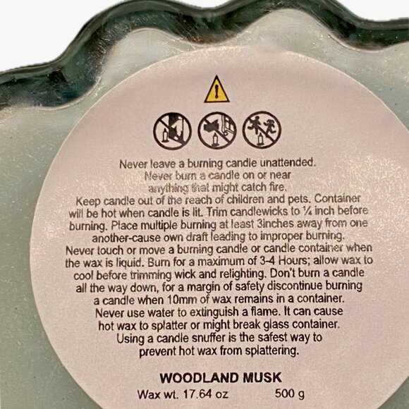 Scented Jar Gift Candle "Primrose Vintage" Woodland Musk Soy Wax Candle 17.6oz - Picture 5 of 9